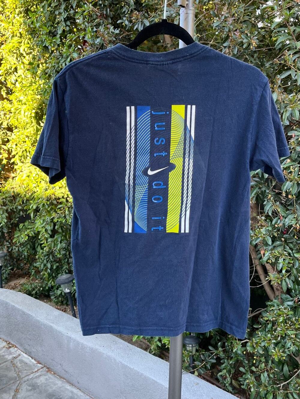 Vintage 90s Nike “Just Do It” Navy Blue T-Shirt USA Made Size Medium Athletic